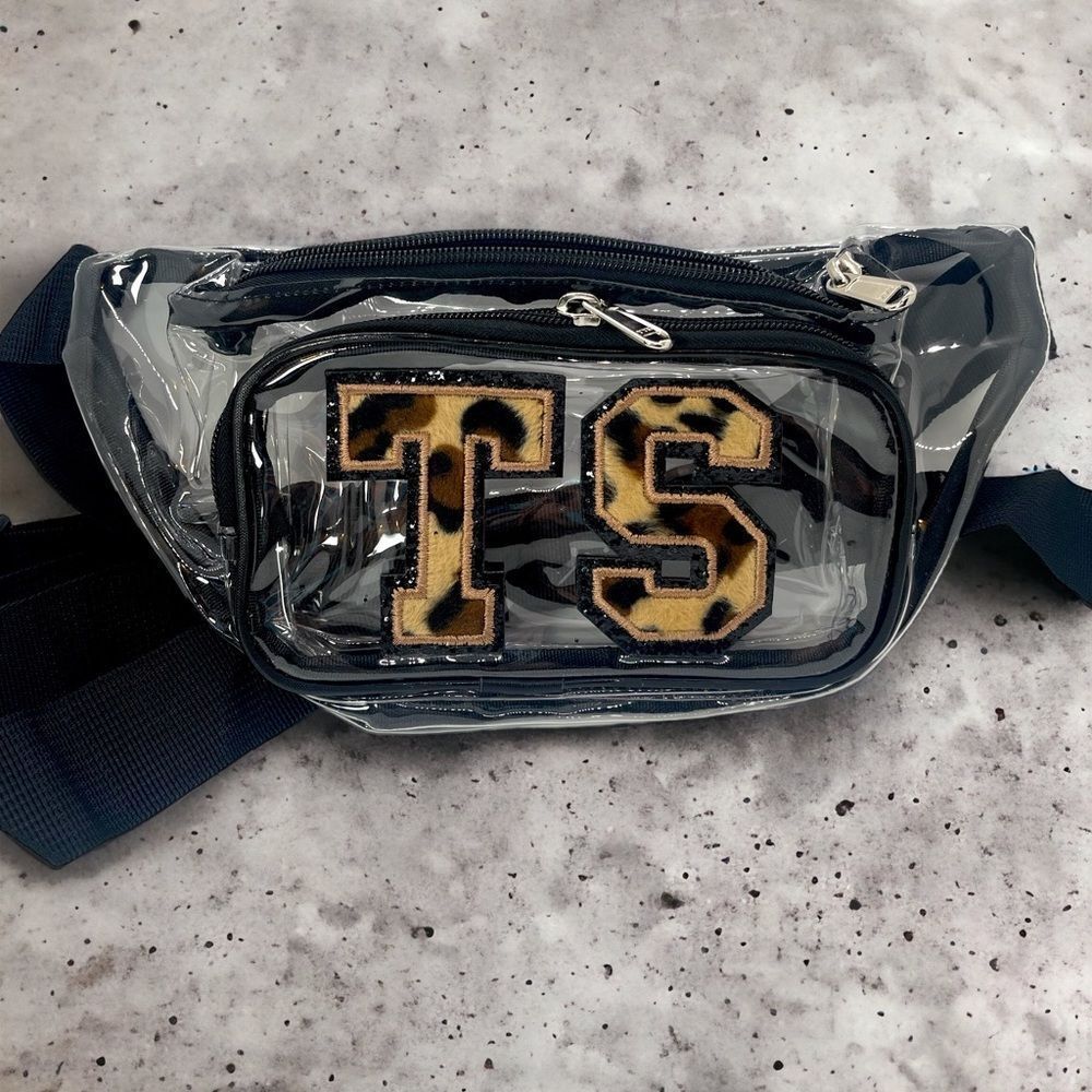 NWT Wool + Pepper Co. CUSTOM Clear Stadium Approved Waterproof Fanny Pack Waist